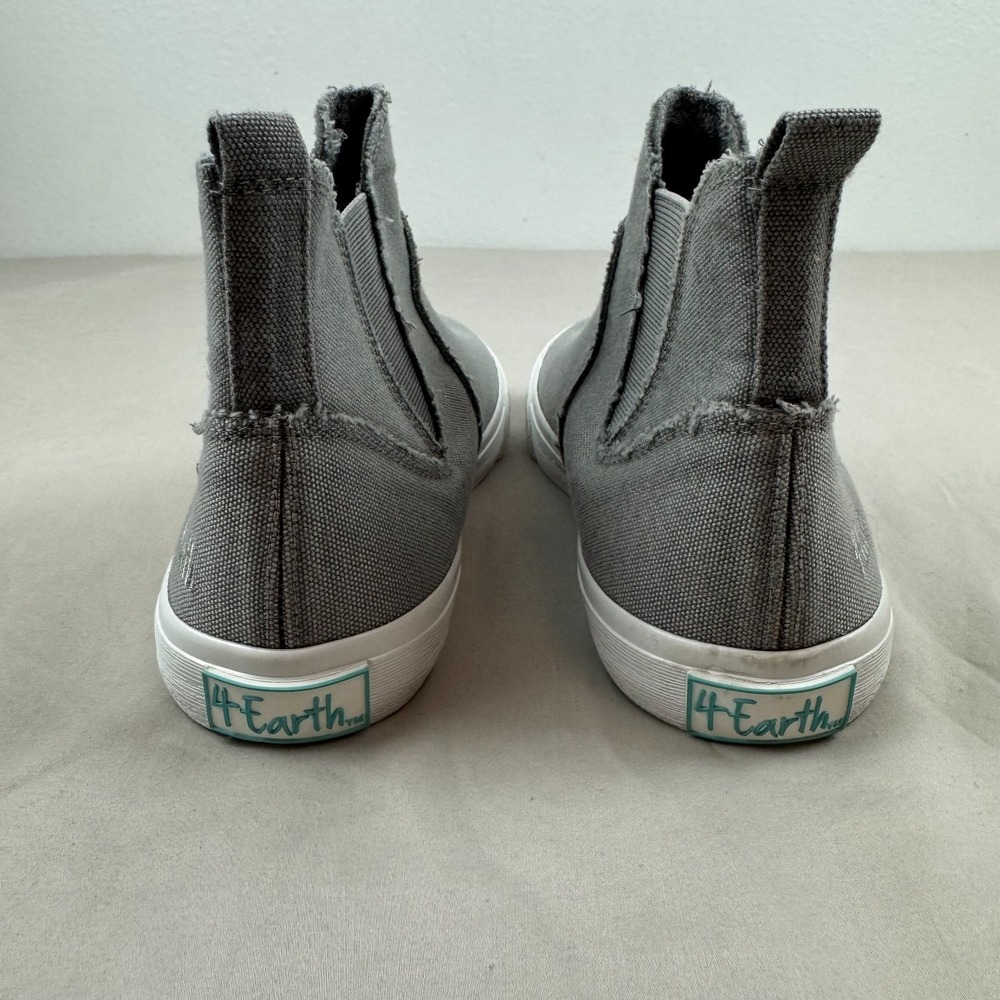 BLOWFISH MALIBU TORTA Womens Pull On High Sneaker Gray Boot‎ Distressed - 8.5 US - Picture 3 of 6